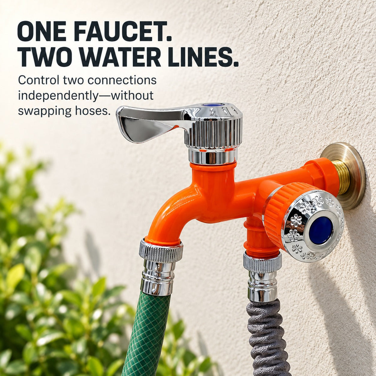 💧 Dual-Outlet Faucet for Washing Machine and Garden