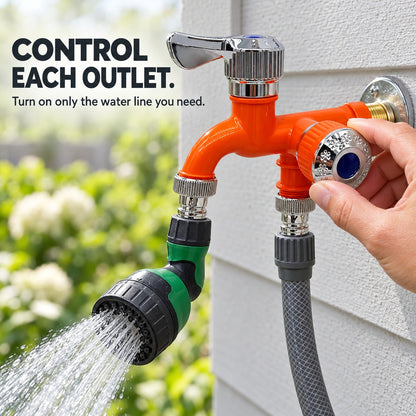 💧 Dual-Outlet Faucet for Washing Machine and Garden