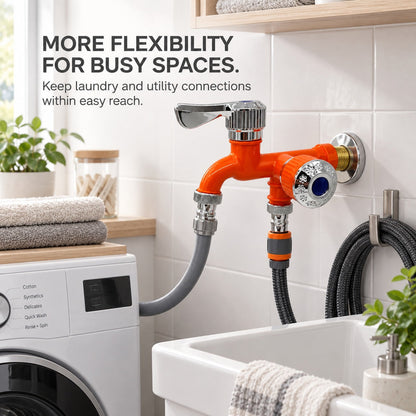 💧 Dual-Outlet Faucet for Washing Machine and Garden
