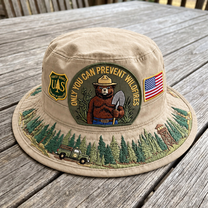 🇺🇸 Last Day Promo: 49% OFF - 🐻USFS Only You Can Prevent Wildfires Boonie Hat🌲