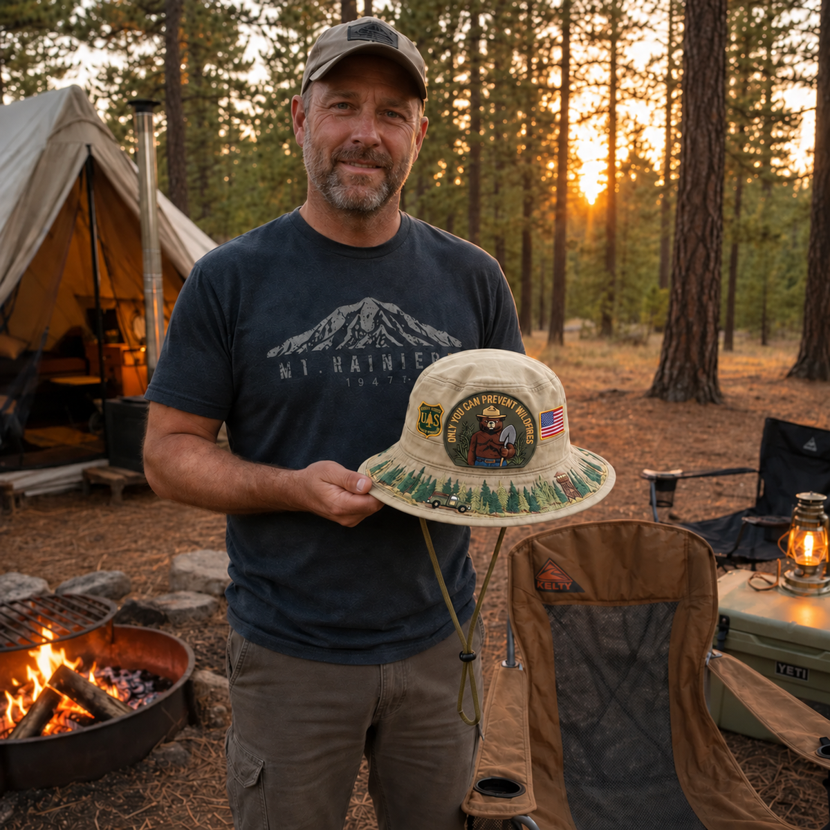🇺🇸 Last Day Promo: 49% OFF - 🐻USFS Only You Can Prevent Wildfires Boonie Hat🌲
