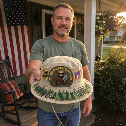🇺🇸 Last Day Promo: 49% OFF - 🐻USFS Only You Can Prevent Wildfires Boonie Hat🌲