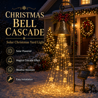 🎄🎅✨ 2026 New Santa’s Flying Sleigh Gift Cascade – Solar Christmas Garden Light
