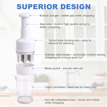 💥Hot Sale 49% Off - Handheld Veggie Chopper
