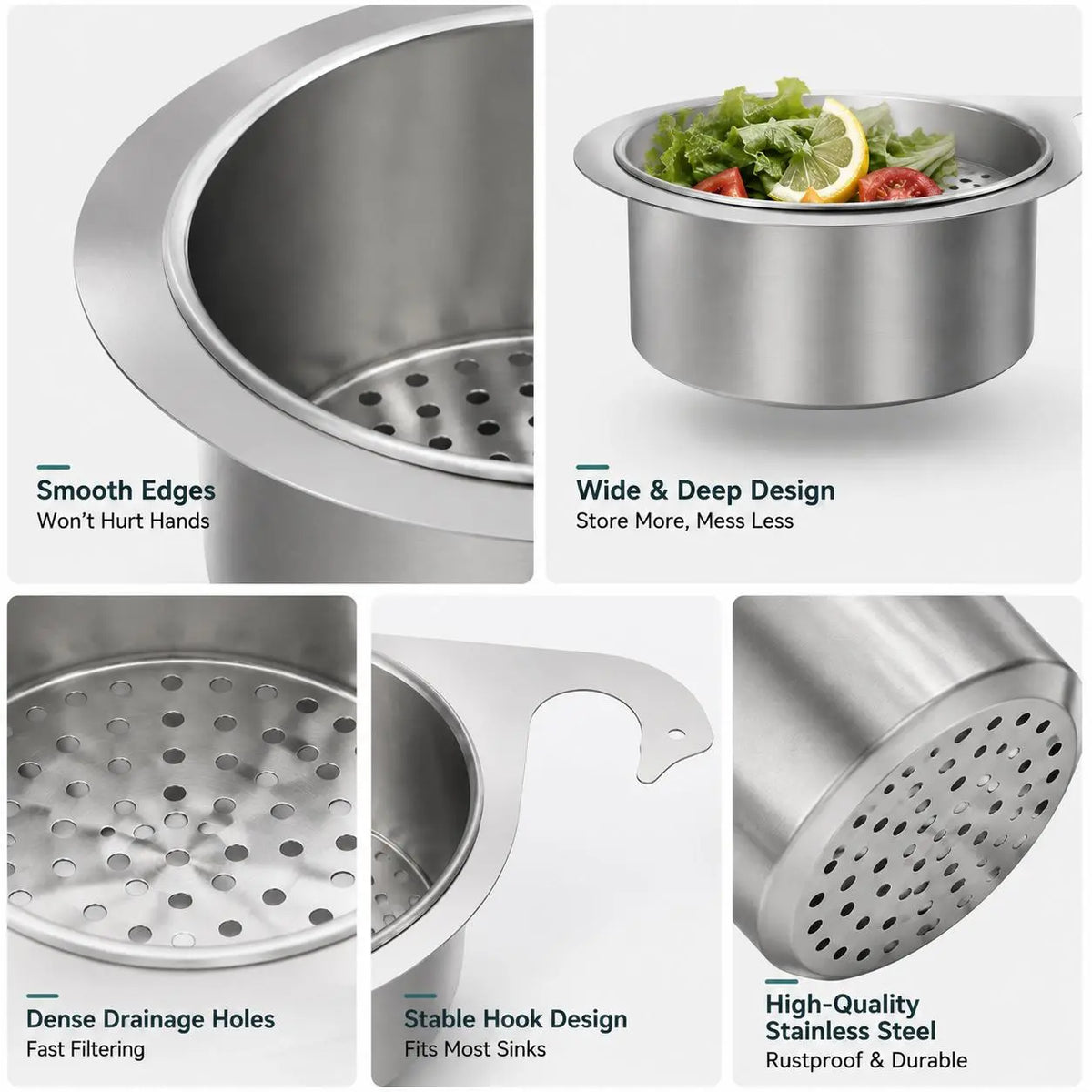 BUY 1 GET 1 FREE💧🦢Stainless Steel Swan Sink Strainer Basket