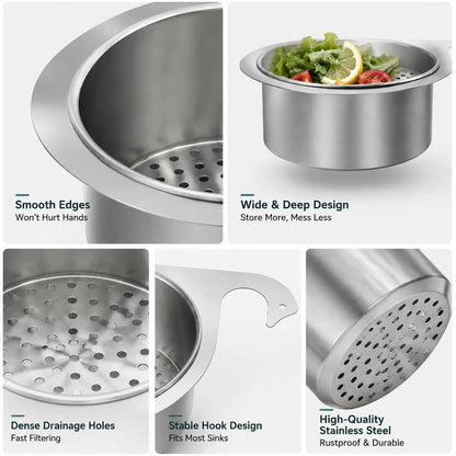 BUY 1 GET 1 FREE💧🦢Stainless Steel Swan Sink Strainer Basket