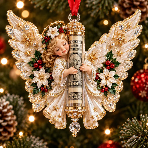 🎄 ✨ Christmas Angel Cash Holder Ornament
