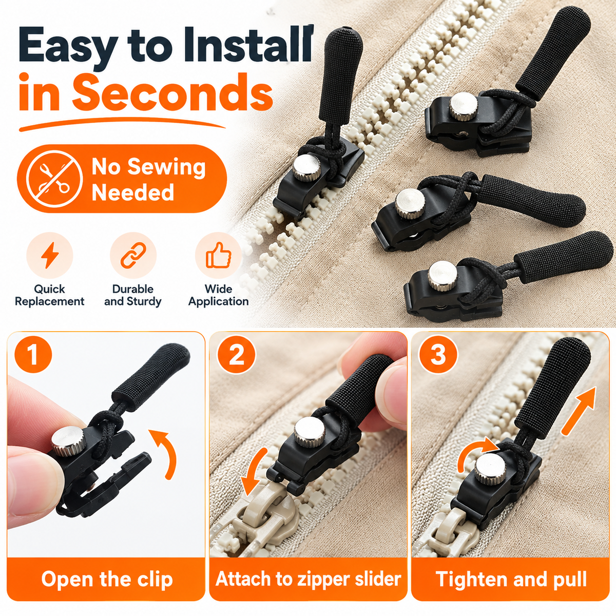 🔥Last Day Sale - 49% OFF🎁Universal Zipper Repair Kit – Fix Broken Zippers in Seconds