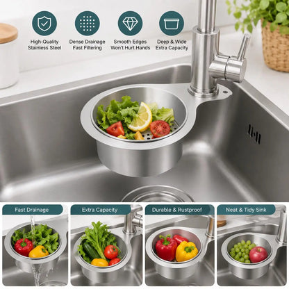 BUY 1 GET 1 FREE💧🦢Stainless Steel Swan Sink Strainer Basket