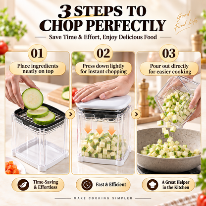 🥔Press Chopper Multi Functional Food Chopper Slice