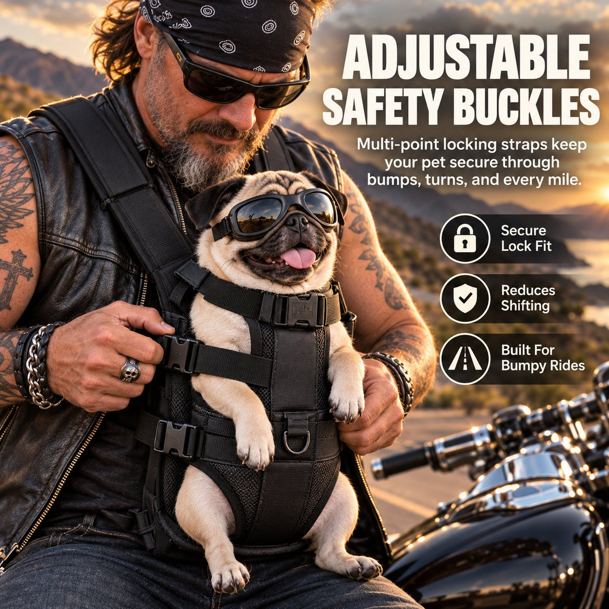 🐶 Pet Front Carrier Backpack – Comfortable Hands-Free Travel for Your Furry Friend