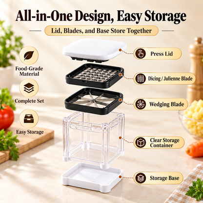 🥔Press Chopper Multi Functional Food Chopper Slice