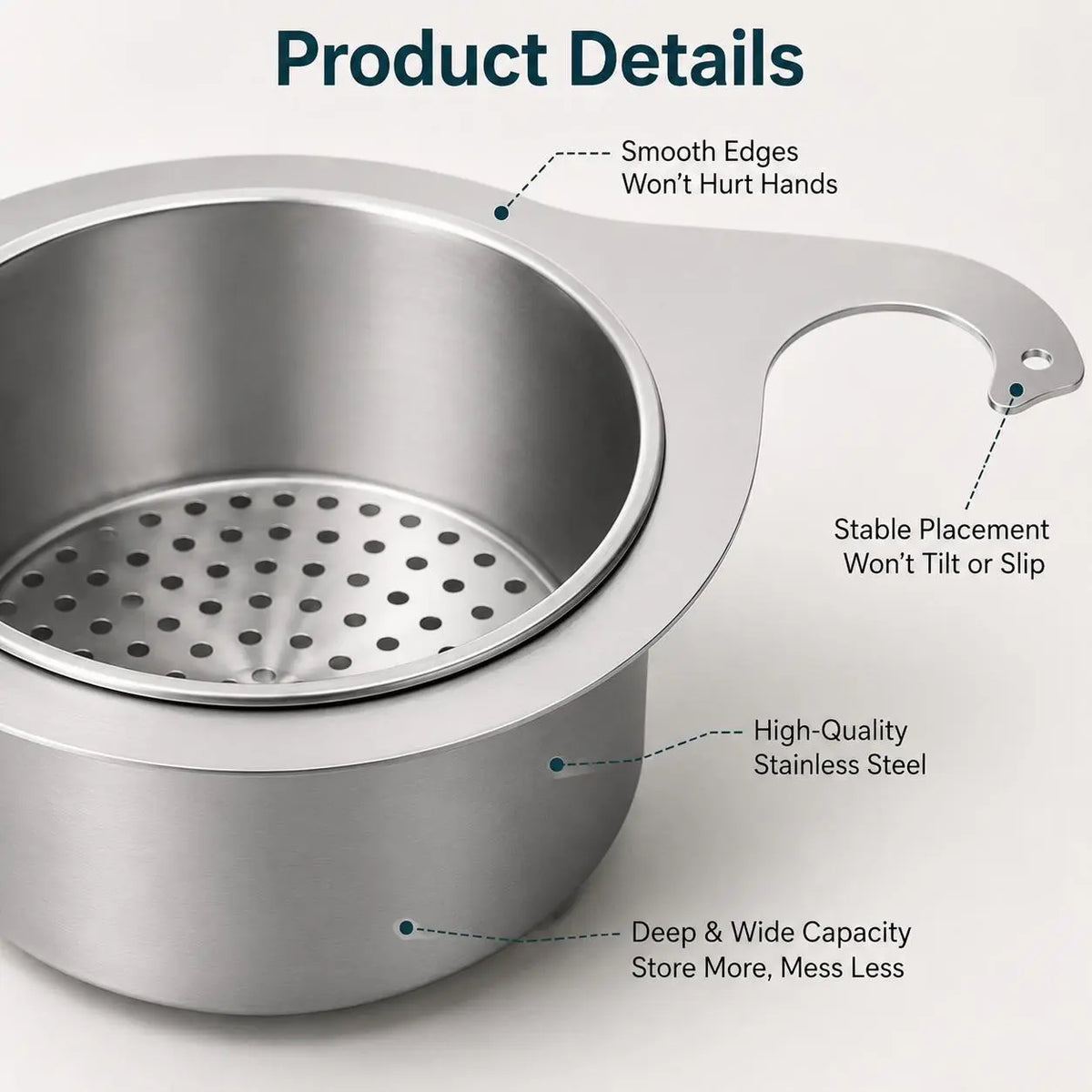 BUY 1 GET 1 FREE💧🦢Stainless Steel Swan Sink Strainer Basket