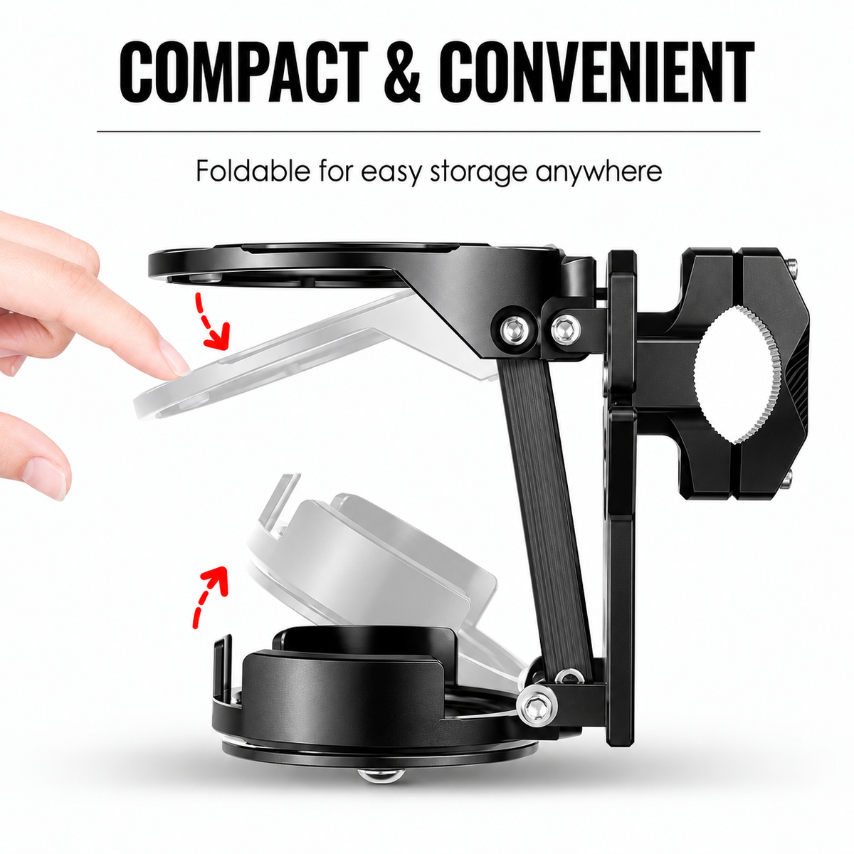 🚴‍♀️ Foldable Cycling Bottle Holder - Universal Fit for Bike Frames