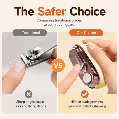 ✂️ LIMITED-TIME 49% OFF! 💅 2-in-1 Smart Electric Nail Clipper & Polisher 🌟