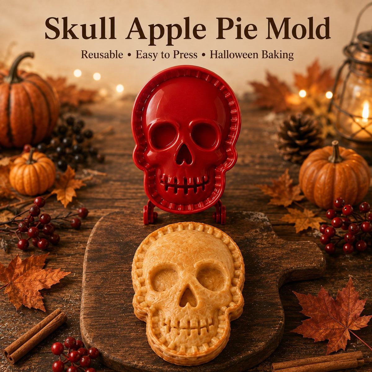 🎃 Halloween Mini Pie Mold Set - 8 Piece Halloween Mini Hand Pie Mold Set