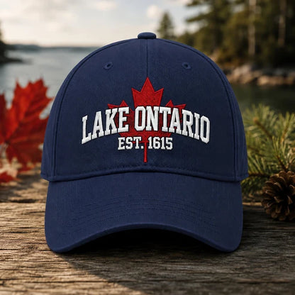 Last Day Promo: 49% OFF - 🍁Lake Ontario Forever – Heritage Embroidered Cap (🧢100% Cotton)