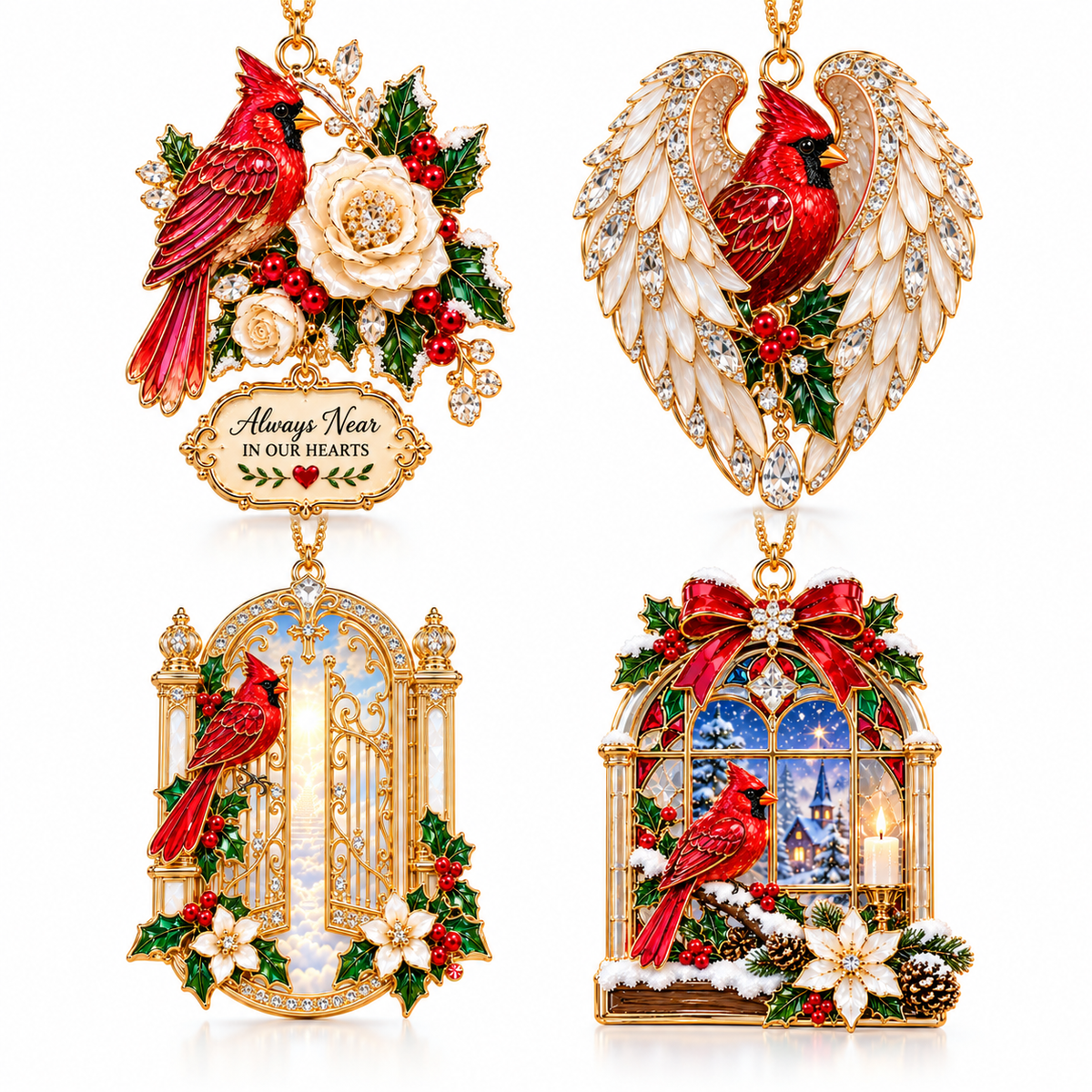 🎅 2026 Christmas Gift 49% Off--Cardinal Christmas Ornament –  Red Bird Holiday Keepsake, Meaningful Memorial Gift for Family & Loved Ones