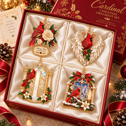 🎅 2026 Christmas Gift 49% Off--Cardinal Christmas Ornament –  Red Bird Holiday Keepsake, Meaningful Memorial Gift for Family & Loved Ones