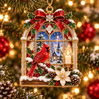 🎅 2026 Christmas Gift 49% Off--Cardinal Christmas Ornament –  Red Bird Holiday Keepsake, Meaningful Memorial Gift for Family & Loved Ones